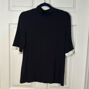 NWOT Ann Taylor medium mock neck short sleeve shirt